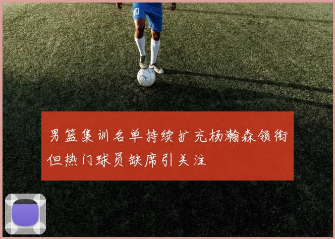 男篮集训名单持续扩充杨瀚森领衔但热门球员缺席引关注